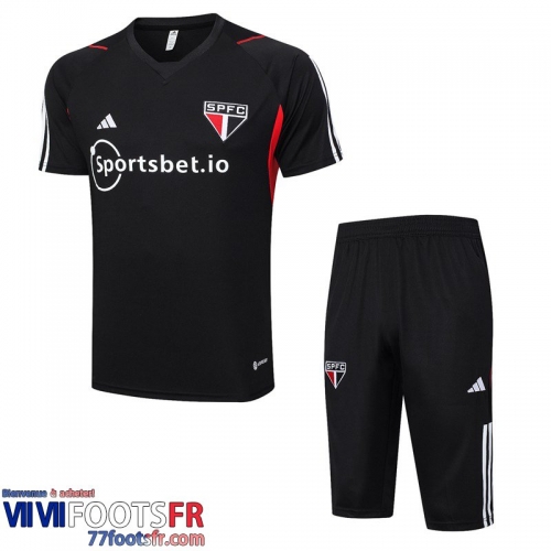 Polo foot Sao Paulo noir Homme 2023 2024 PL691