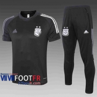 77footfr Survetement Foot T-shirt Argentina noir 2020 2021 TT14