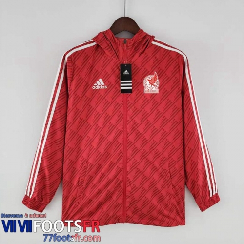 Coupe Vent - Sweat a Capuche Mexique rouge Homme 2022 2023 WK183