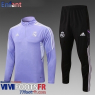 Survetement de Foot Real Madrid Mauve Enfant 2022 2023 TK513