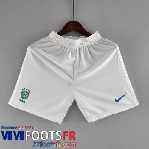 Short De Foot Bresil Blanc Homme 2022 DK167