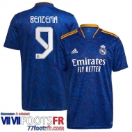 Maillot De Foot Real Madrid Extérieur Homme 21 22 # Benzema 9