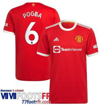 Maillot De Foot Manchester United Domicile Homme 21 22 # Pogba 6