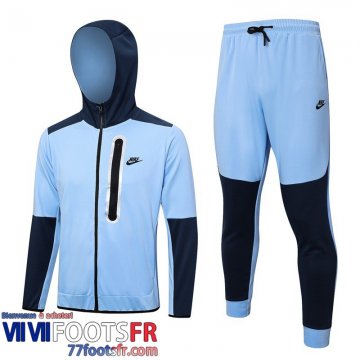 Veste Foot - Sweat A Capuche Sport bleu ciel Homme 2023 2024 JK773