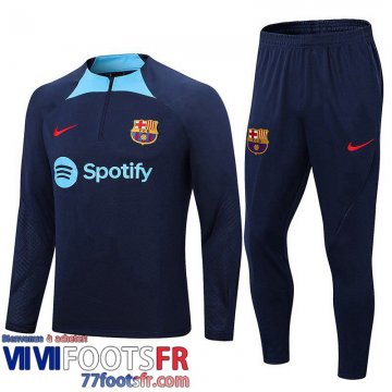 Survetement de Foot Barcelone bleu marine Homme 2022 2023 TG590