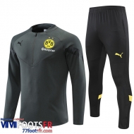Survetement de Foot Dortmund BVB gris Homme 2022 2023 TG412