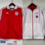 Coupe Vent Reversible Bayern Munich Red White Homme 2023 2024 D120