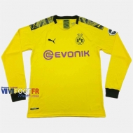 Nouveau Flocage Maillot Foot Dortmund BVB Manche Longue Homme Domicile 2019-2020 Personnalise :77Footfr