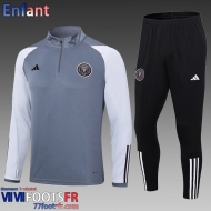 KIT: Survetement de Foot Inter Miami gris Enfant 2023 2024 C04