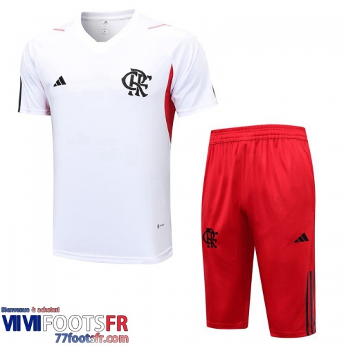 Survetement T Shirt Flamengo Blanc Homme 2023 2024 TG756