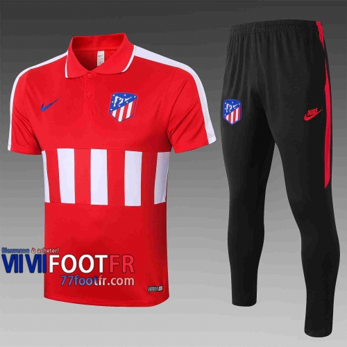 Polo de foot Atletico Madrid 2020 2021 Blanc-Blanc C408#