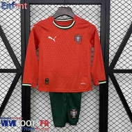 Maillot De Foot Portugal Manche Longue Domicile Enfant 2025