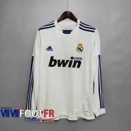 77footfr Retro Maillots foot Real Madrid 10 11 Manche Longue Domicile