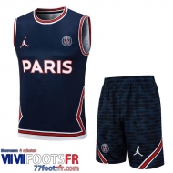 Survetement Sans manches PSG bleu Homme 2023 2024 TG967