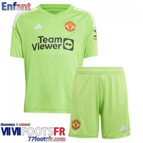 Maillot De Foot Manchester United Gardiens De But Enfant 2023 2024 TBB140