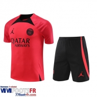 Survetement T Shirt PSG rouge Homme 2023 2024 TG809