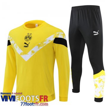 Survetement de Foot Dortmund jaune Homme 2022 2023 TG281