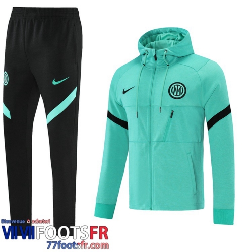 Veste Foot - Sweat A Capuche Inter Milan vert Homme 2021 2022 JK194