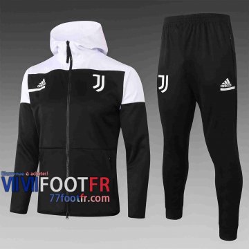 77footfr Juventus Veste foot - Sweat a Capuche noir 20-21 F275