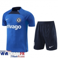 Survetement T Shirt Chelsea bleu Homme 2022 2023 TG697