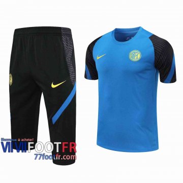 77footfr Survetement Foot T-shirt Inter bleu 2020 2021 TT44