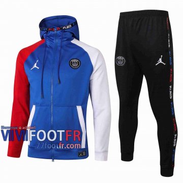 77footfr Airman Survetement Foot Enfant - Veste Sweat a Capuche bleu 20-21 E471