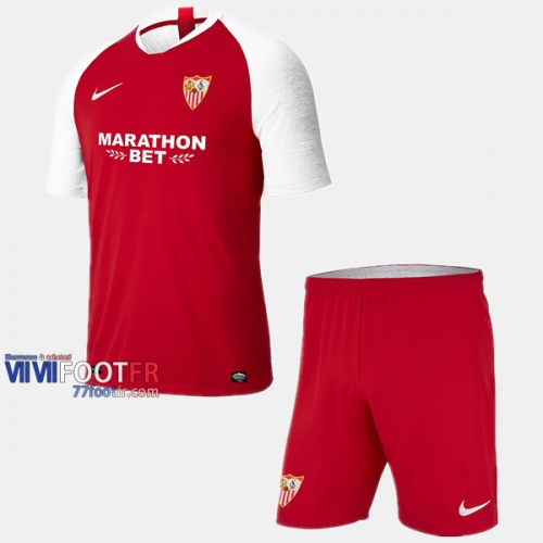 Ensemble Maillot Sevilla FC Enfant Domicile 2019-2020 Personnalise :77Footfr