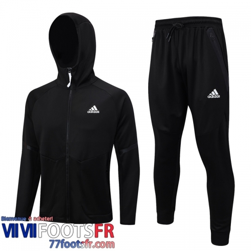 Veste Foot - Sweat A Capuche Sport noir Homme 2023 2024 JK804