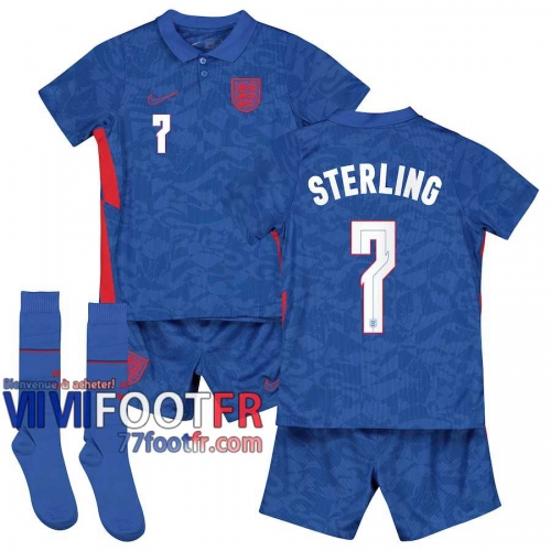 77footfr Angleterre Maillot de foot Sterling #7 Exterieur Enfant 20-21