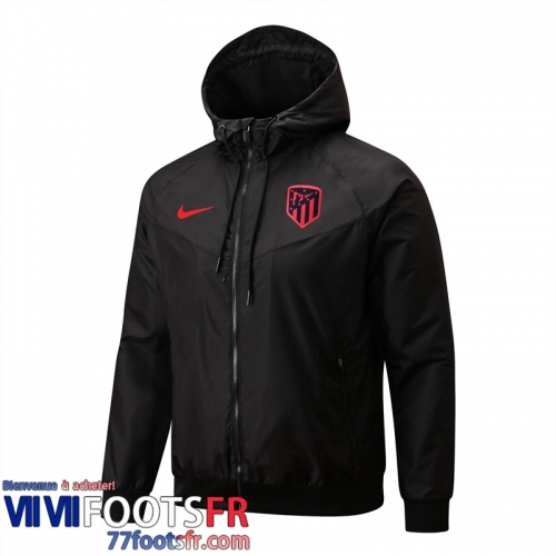 Coupe Vent - Sweat a Capuche Atletico Madrid noir Homme 2022 2023 WK69