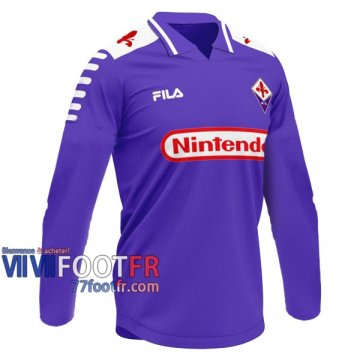 77footfr Retro Maillot de foot ACF Fiorentina Domicile Manche Longue 1998/1999