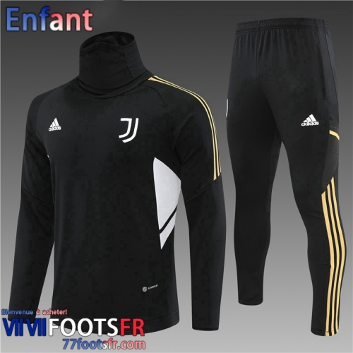 KIT: Survetement de Foot Juventus Noir Enfant 2022 2023 TK414
