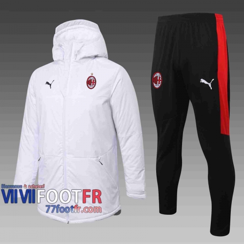 77footfr Veste - Doudoune Foot AC Milan blanc 2020 2021 C38