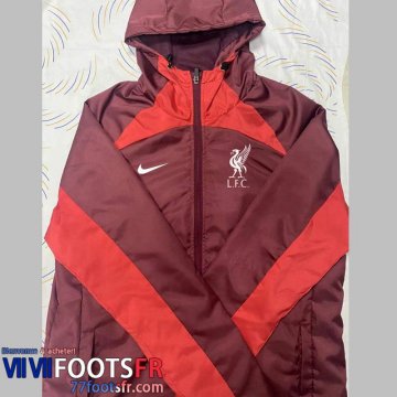 Coupe Vent - Sweat a Capuche Liverpool rouge Homme 2022 2023 WK155