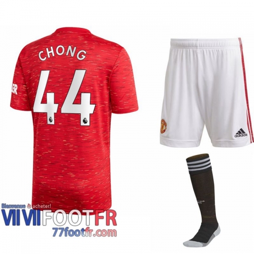 Maillot de foot Manchester United Tahith Chong #44 Domicile Enfant 2020 2021