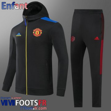 Veste Foot Manchester United noir Enfant 21 22 TK218