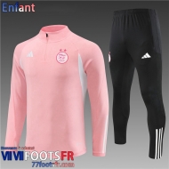 KIT: Survetement de Foot + Pantalon Algerie rose Enfant 2023 2024 TK655