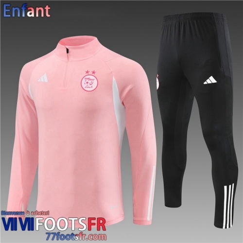 KIT: Survetement de Foot + Pantalon Algerie rose Enfant 2023 2024 TK655