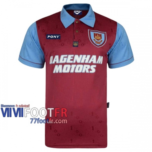 77footfr Retro Maillot de foot West Ham Domicile 1995/1997