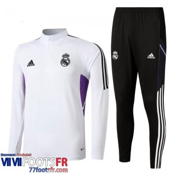 Survetement de Foot Real Madrid Blanc Homme 2022 2023 TG453