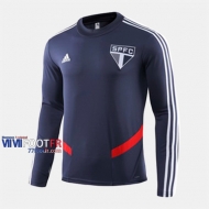 Le Nouveau Parfait Sweatshirt Foot Sao Paulo FC Cyan Fonce 2019-2020
