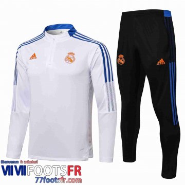 Survetement de Foot Real Madrid blanche Homme 21 22 TG174