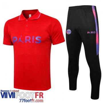 Polo foot PSG Paris rouge 2021 2022 PL47