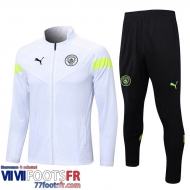 Veste Foot Manchester City Blanc Homme 2022 2023 JK664