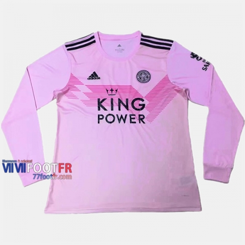 Nouveau Flocage Maillot Foot Leicester City Manche Longue Homme Exterieur 2019-2020 Personnalisé :77Footfr