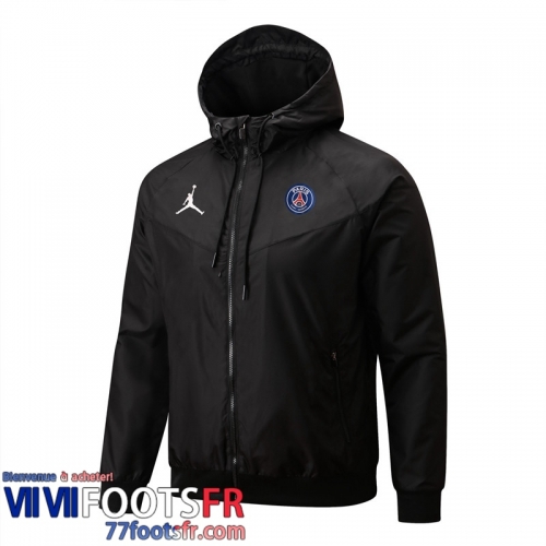 Coupe Vent - Sweat a Capuche PSG noir Homme 2022 2023 WK74