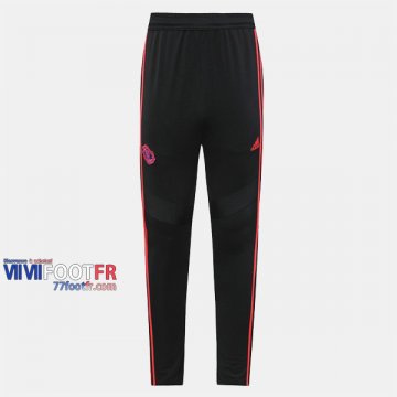 Promo: Nouveaux Pantalon Entrainement Foot Manchester United Polyester Noir Rose 2019/2020