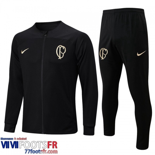 Veste Foot Corinthians noir Homme 2023 2024 JK696