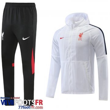 Coupe Vent - Sweat a Capuche Liverpool Blanc Homme 2022 2023 WK107