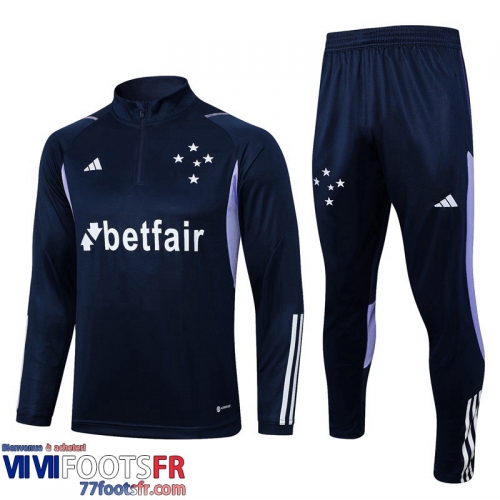 Survetement de Foot Cruzeiro bleu Homme 2023 2024 TG745